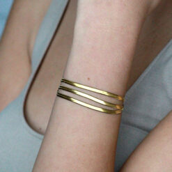 Gold Classic Herringbone Bracelet