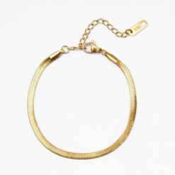 Gold Classic Herringbone Bracelet