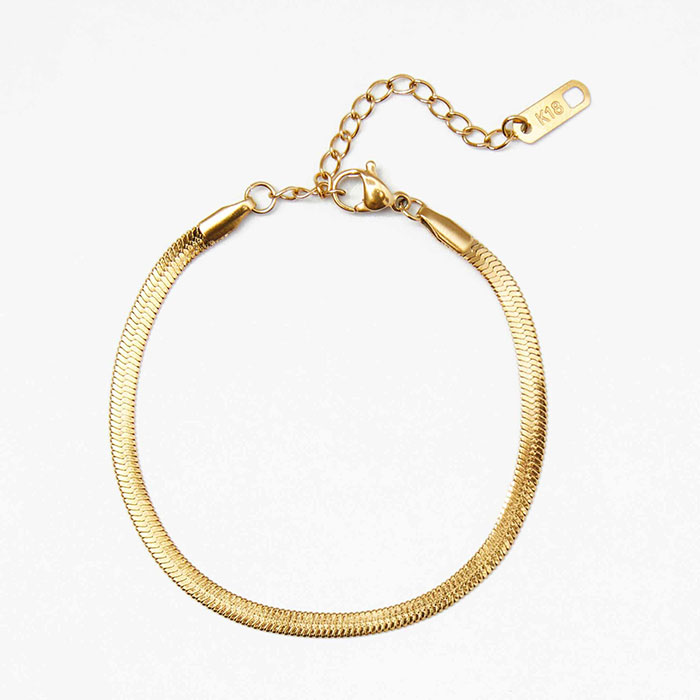 Gold Classic Herringbone Bracelet Gold Classic Herringbone Bracelet