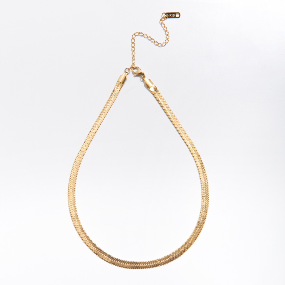 5mm Bold Herringbone Necklace 5mm Bold Herringbone Necklace