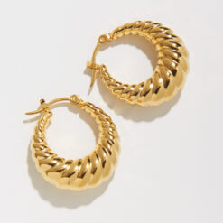 Large Croissant Earrings