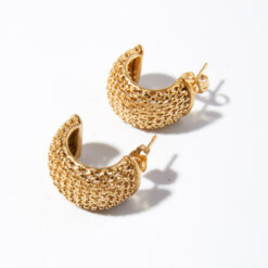 Mesh Hoop Earrings