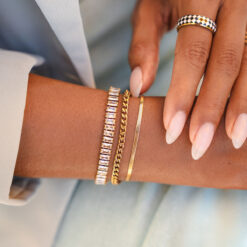 Gold Classic Herringbone Bracelet