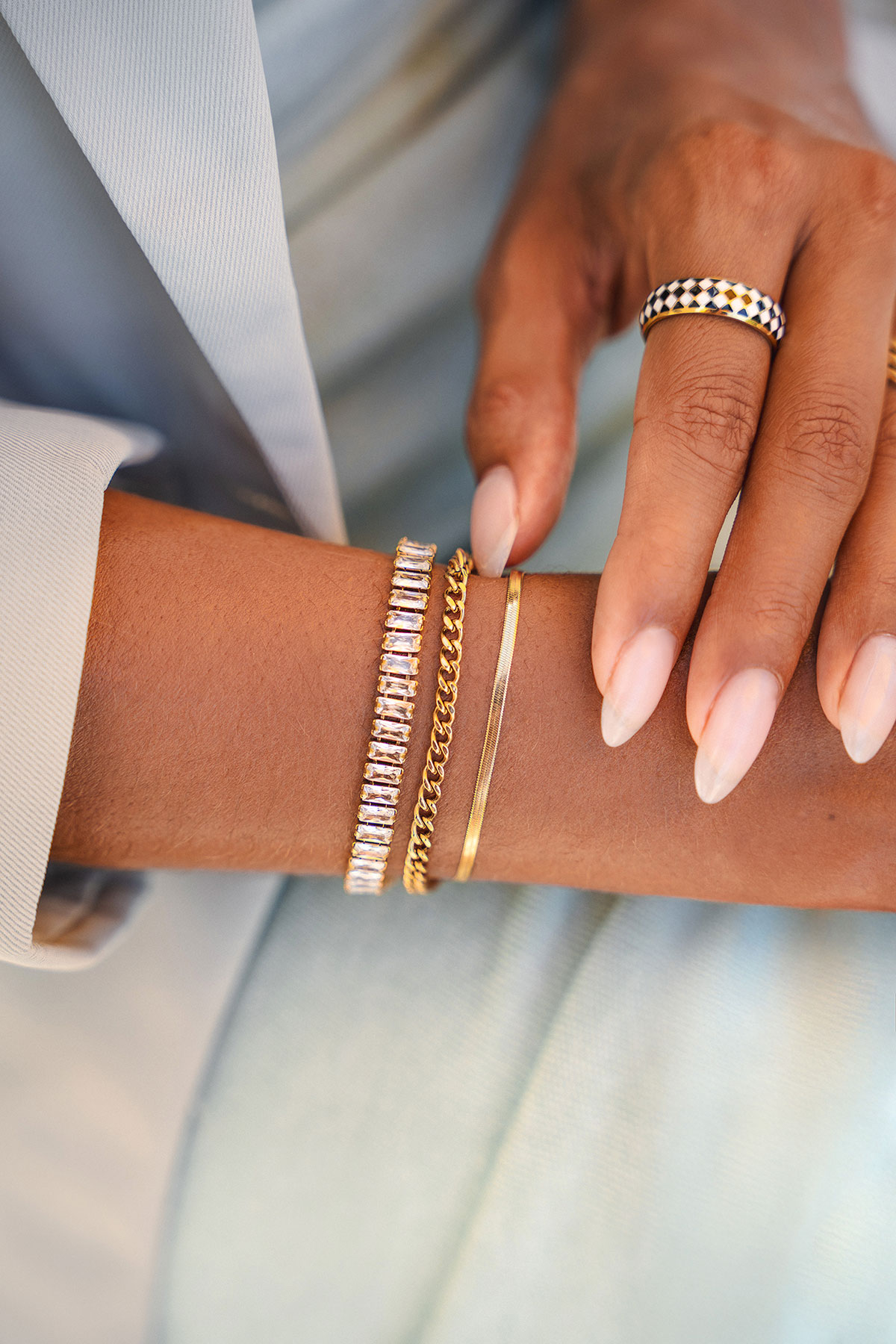 Gold Classic Herringbone Bracelet Gold Classic Herringbone Bracelet