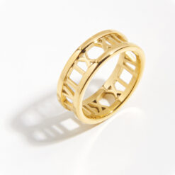 Roman Numeral Cutout Ring Roman Numeral Cutout Ring