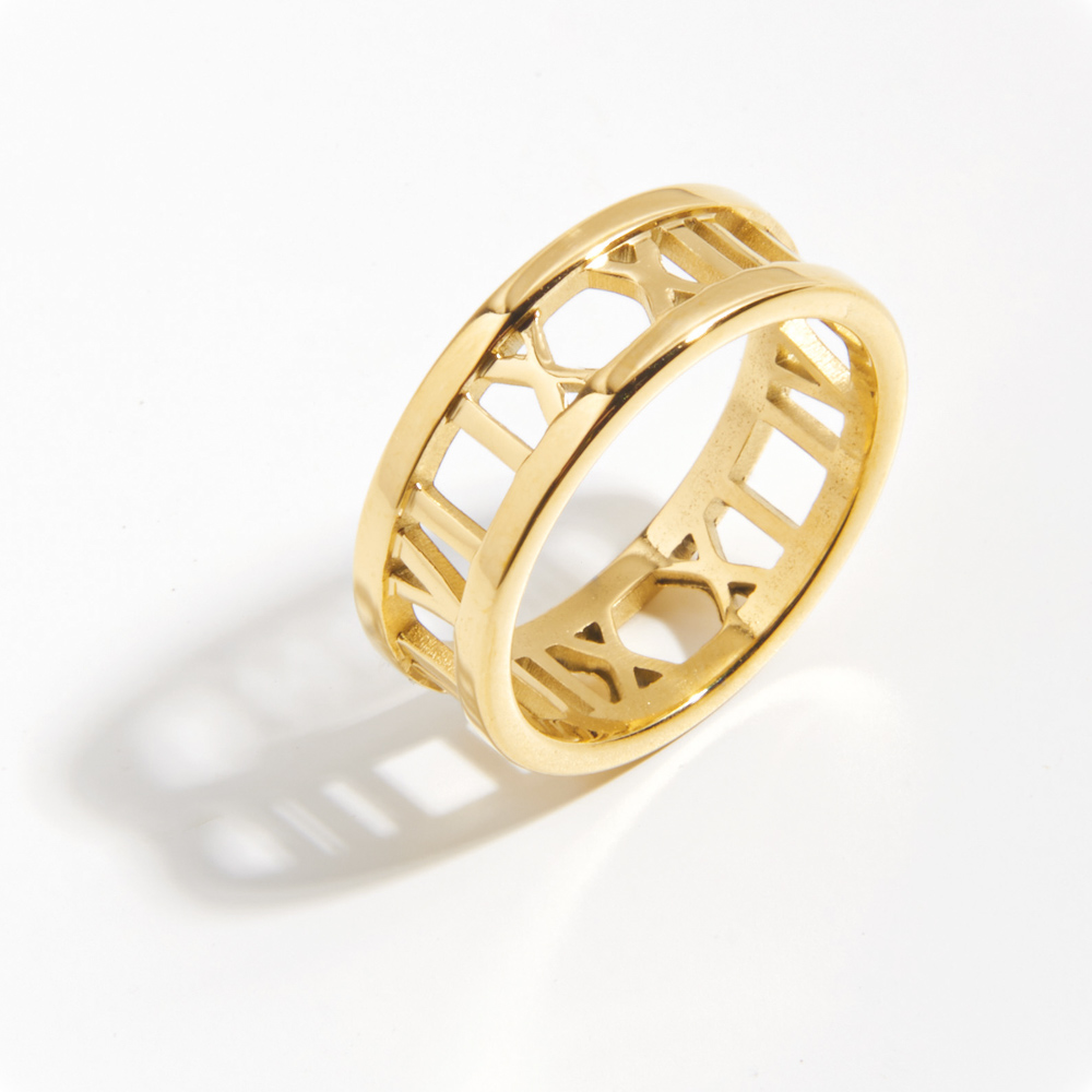Roman Numeral Cutout Ring Roman Numeral Cutout Ring