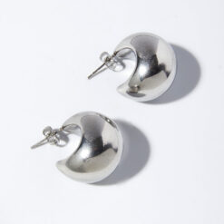Chunky Silver Hoops