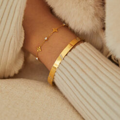 Zircon Bangle Bracelet