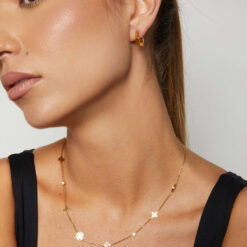 Hexagon Hoop Earrings