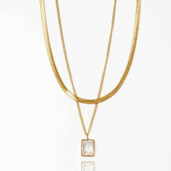 Layered Zircon Necklace Layered Zircon Necklace