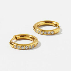 Mini Zircon Hoops