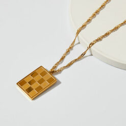 Checker Necklace