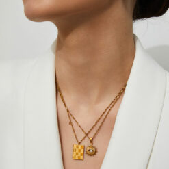 Checker Necklace