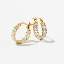 Zircon Baguette Earrings