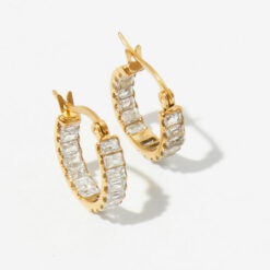 Zircon Baguette Earrings