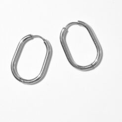 Silver Lagoon Loop Earrings