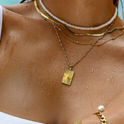 Puka Pearl Necklace