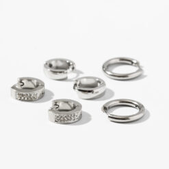 Sunseeker Earrings Set, Silver