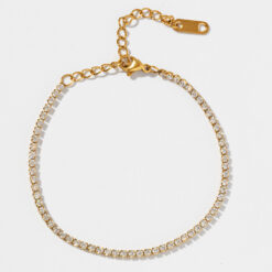 Gold Tennis Bracelet