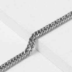 Classic Cuban Bracelet, Silver