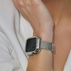 Silver Mesh Apple Watch Band