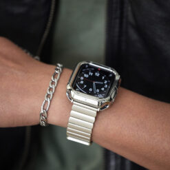 Silver Apple Watch Band
