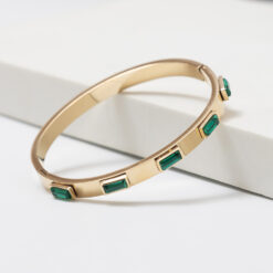Celia Emerald Bangle Bracelet