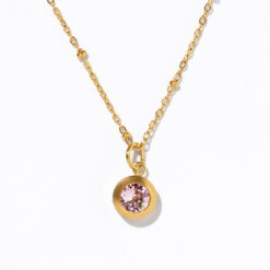 June Swarovski Birthstone Necklace, Light Amethyst June Swarovski Birthstone Necklace, Light Amethyst