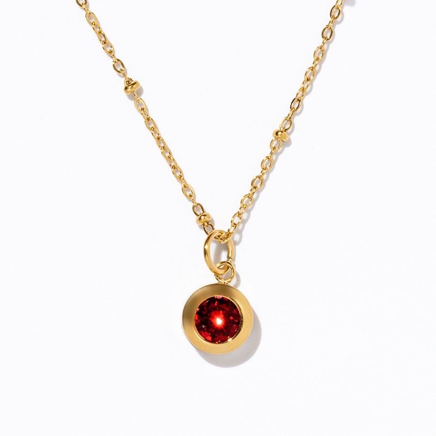 January Swarovski Birthstone Necklace, Garnet January Swarovski Birthstone Necklace, Garnet