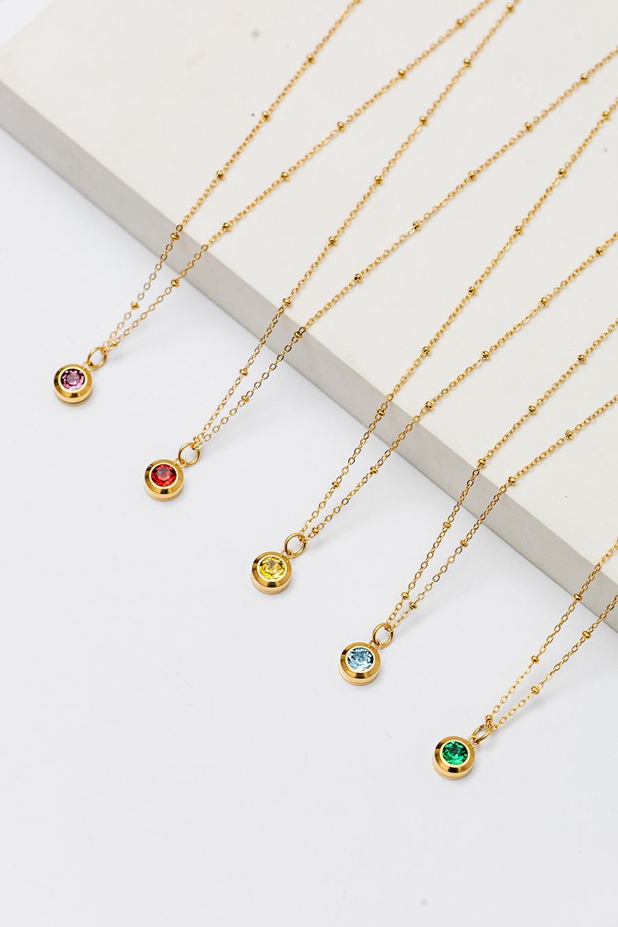 May Swarovski Birthstone Necklace, Emerald May Swarovski Birthstone Necklace, Emerald