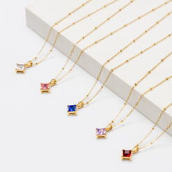 Heirloom Preciosa Crystal Birthstone Necklace Heirloom Preciosa Crystal Birthstone Necklace