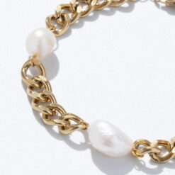 Pearl Accent Chain Bracelet