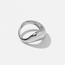 Stacking Wave Ring, Silver Stacking Wave Ring, Silver