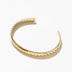 Wheat Leaf Bangle Bracelet