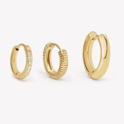 Triple Hoops Set