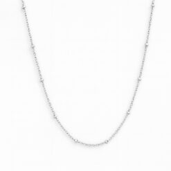 Plain Beads Chain, Silver